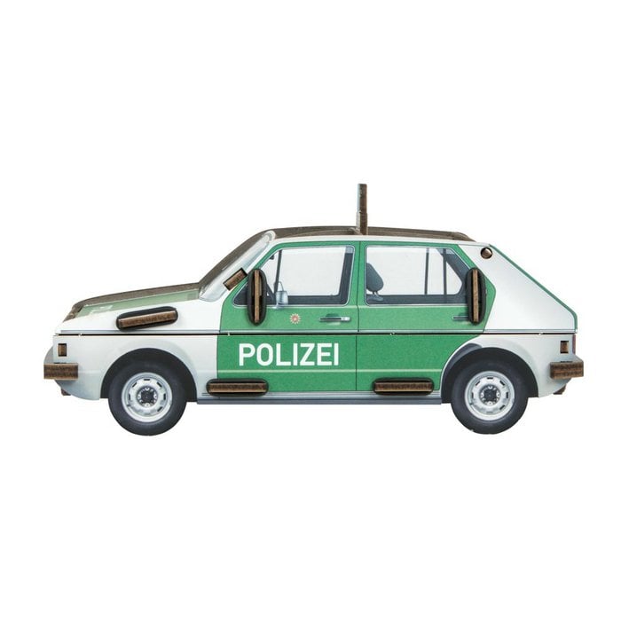 Werkhaus VW Golf 1 „Polizei“ – Stiftebox & Schreibtisch-Organizer aus Holz