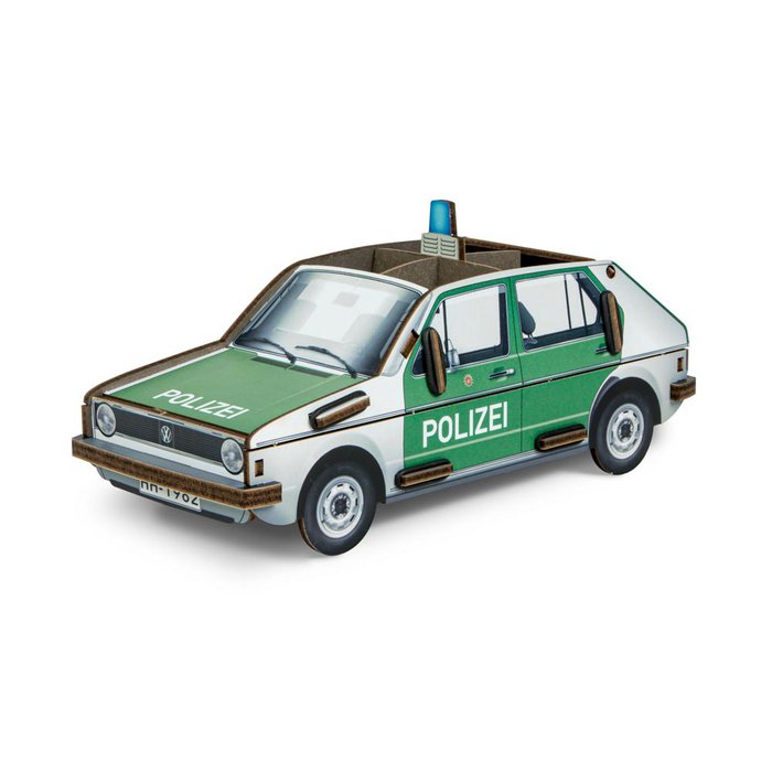 Werkhaus VW Golf 1 „Polizei“ – Stiftebox & Schreibtisch-Organizer aus Holz