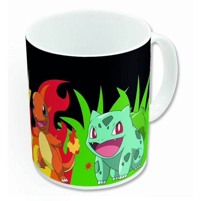 Pokémon Heat-Change Mug 320 ml – Magische Farbwechsel-Tasse mit Glumanda & Bisasam