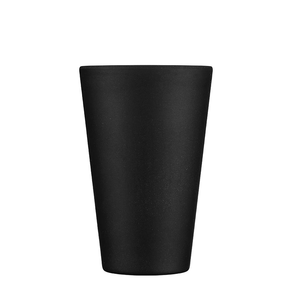 Ecoffee Cup – Wiederverwendbarer PLA Becher, 400 ml, schwarz, melaminfrei, vegan, spülmaschinenfest