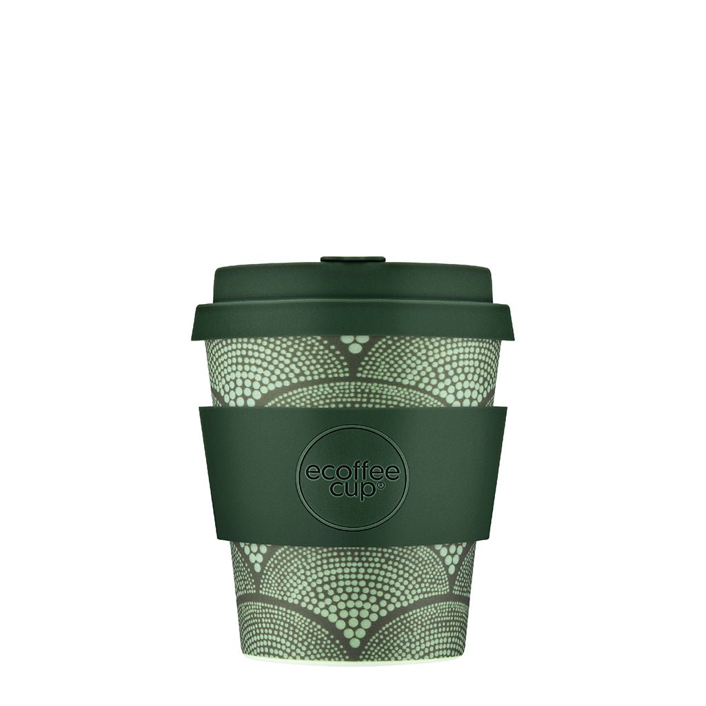 Ecoffee Cup – Wiederverwendbarer PLA Becher, 240 ml, grün, melaminfrei, vegan, spülmaschinenfest