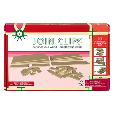 Join Clips Erweiterungsset – 12 große Bauplatten für kreative Konstruktionen