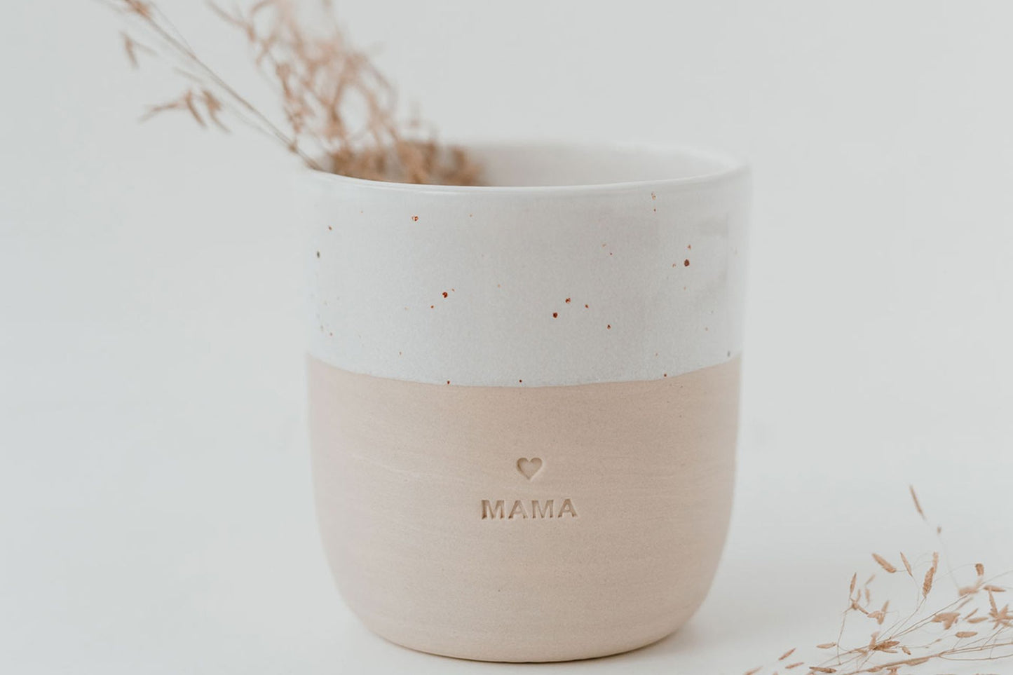 Eulenschnitt Becher Mama – Keramiktasse für Mütter