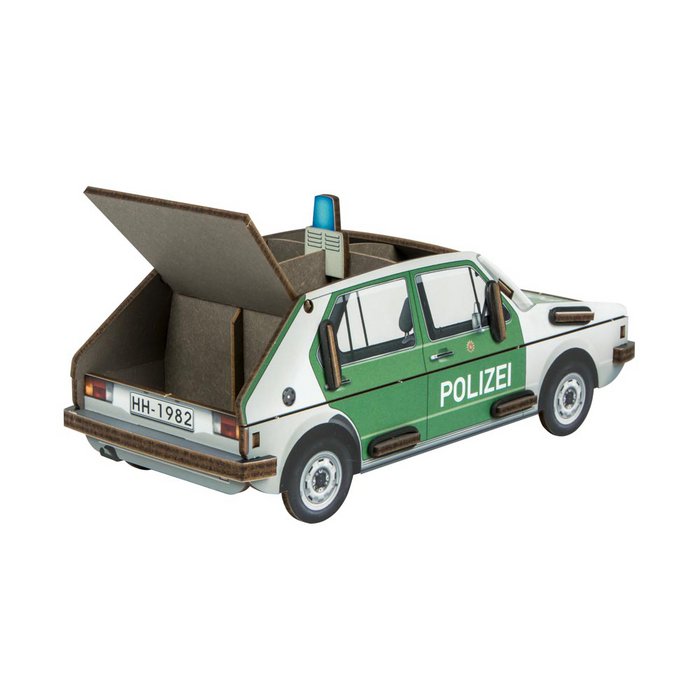 Werkhaus VW Golf 1 „Polizei“ – Stiftebox & Schreibtisch-Organizer aus Holz