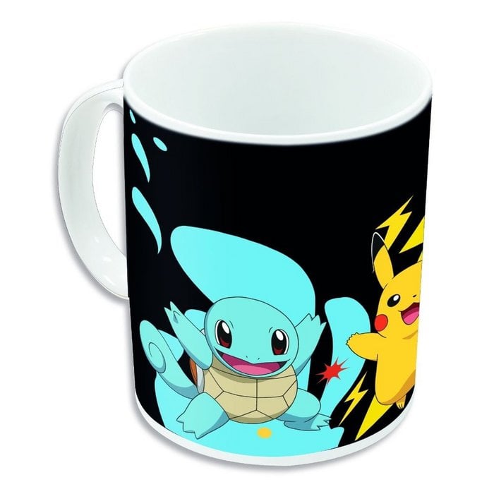 Pokémon Heat-Change Mug 320 ml – Magische Farbwechsel-Tasse mit Glumanda & Bisasam