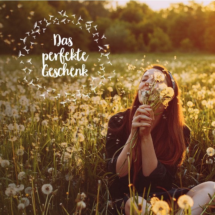 Wunscherfüller – Pusteblume im Glas mit Korken | Handgemachtes Glück zum Verschenken