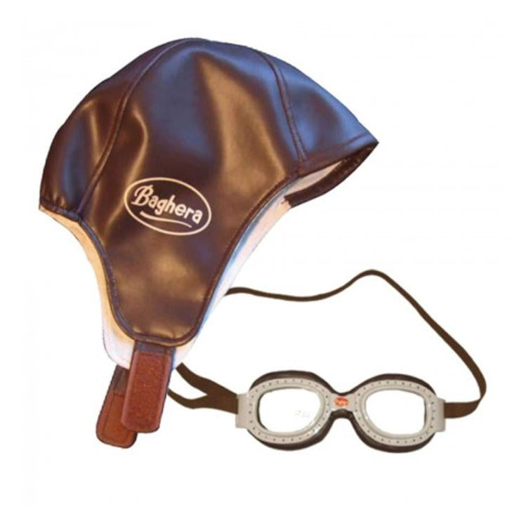 Baghera Rennfahrerkappe mit Brille – Vintage Racing Look für Kinder