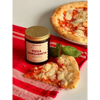ONNI RECIPE Pizza Margherita Duftkerze Rapswachs 170ml Braunglas