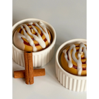 ONNI RECIPE Zimtschnecke Duftkerze - Handgemachtes Rapswachs 200ml