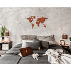 Wooden Amsterdam DIY Weltkarte aus Holz - Nachhaltige Wanddekoration