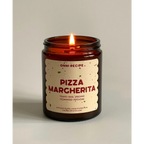 ONNI RECIPE Pizza Margherita Duftkerze Rapswachs 170ml Braunglas