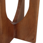 Raw Materials Beistelltisch Brunei Marmor Schwarz & Mangoholz 50cm