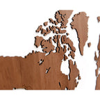 Wooden Amsterdam DIY Weltkarte aus Holz - Nachhaltige Wanddekoration