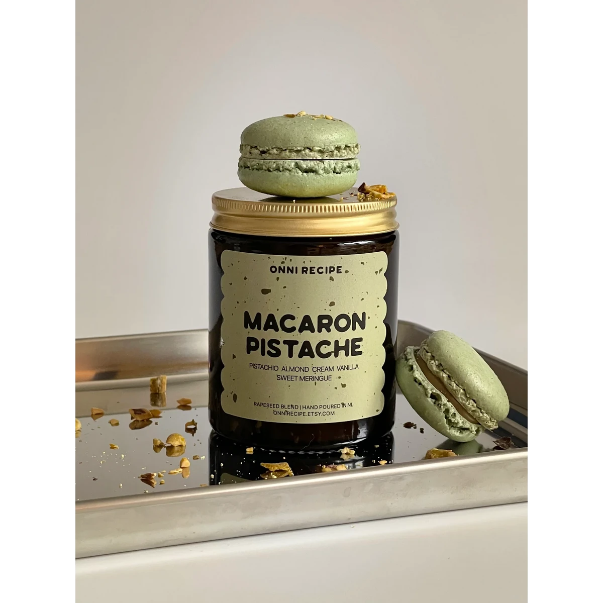 ONNI RECIPE Macaron Pistazie Rapskerze Vegan 170ml
