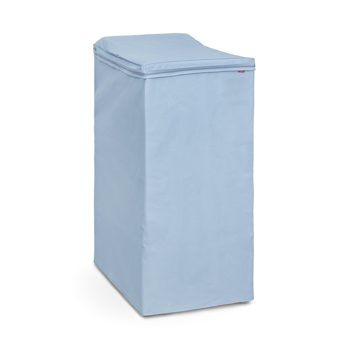 Waschmaschinenabdeckung Toplader 84×65×45 cm – Schutz in Weiß-Flieder mit Reißverschluss