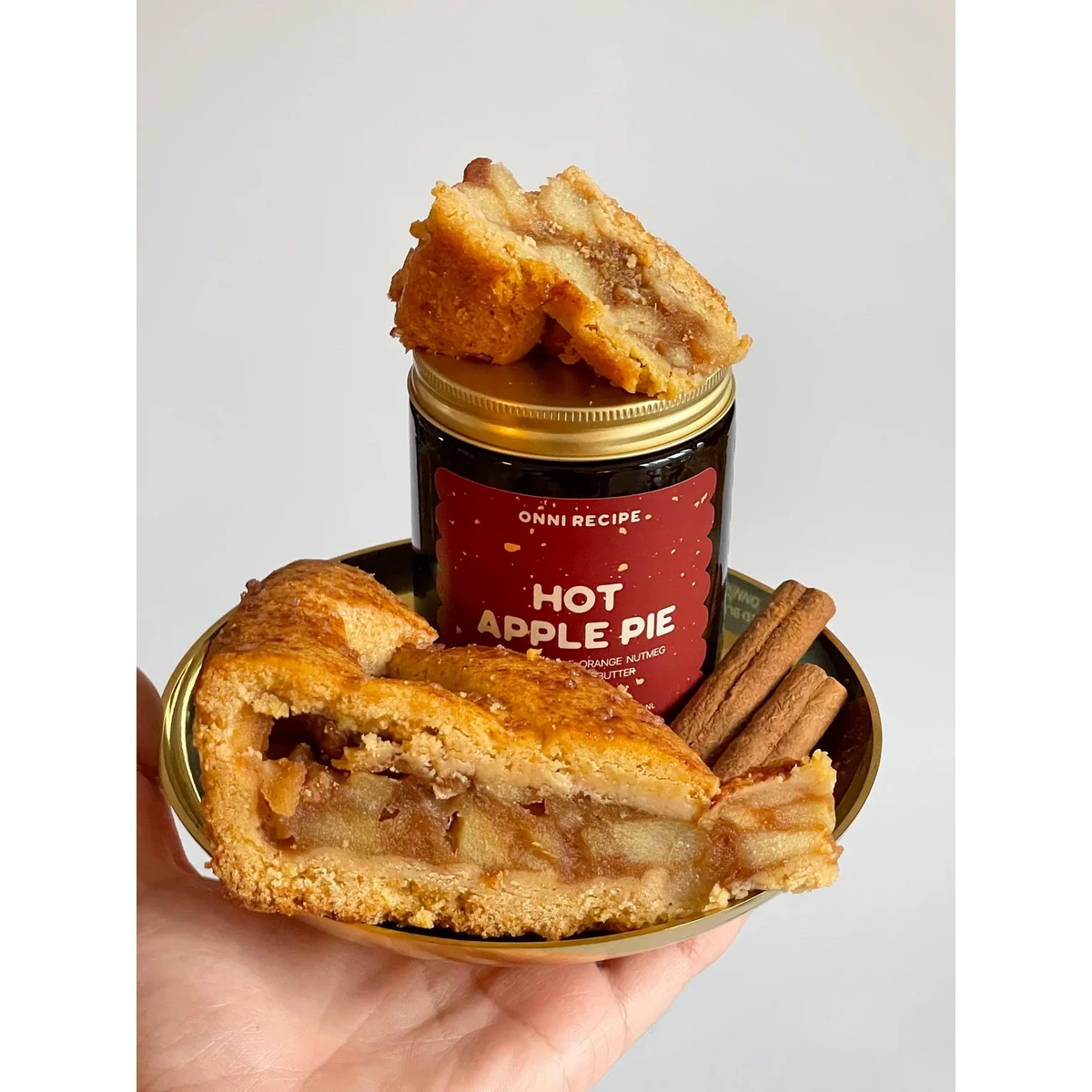 Onni Recipe Duftkerze Heißer Apfelkuchen | Vegane Rapsöl-Kerze 170ml