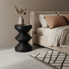 Raw Materials Forma Beistelltisch Rizo Black - Teakholz Seitentisch