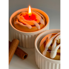 ONNI RECIPE Zimtschnecke Duftkerze - Handgemachtes Rapswachs 200ml