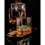 ROCKS™ Gentleman’s Whiskey & Cigar Geschenkset – Granit Aschenbecher, Cutter & 6 Kühlsteine