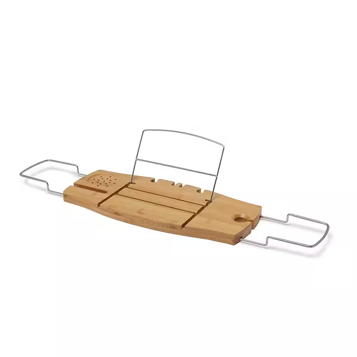 Badewannenablage Aquala – Ausziehbares Badewannenbrett aus Bambus