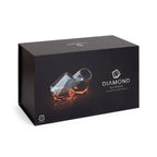 Diamant Whiskeygläser 2er-Set – 250 ml Borosilikat, rotierbares Tasting-Design