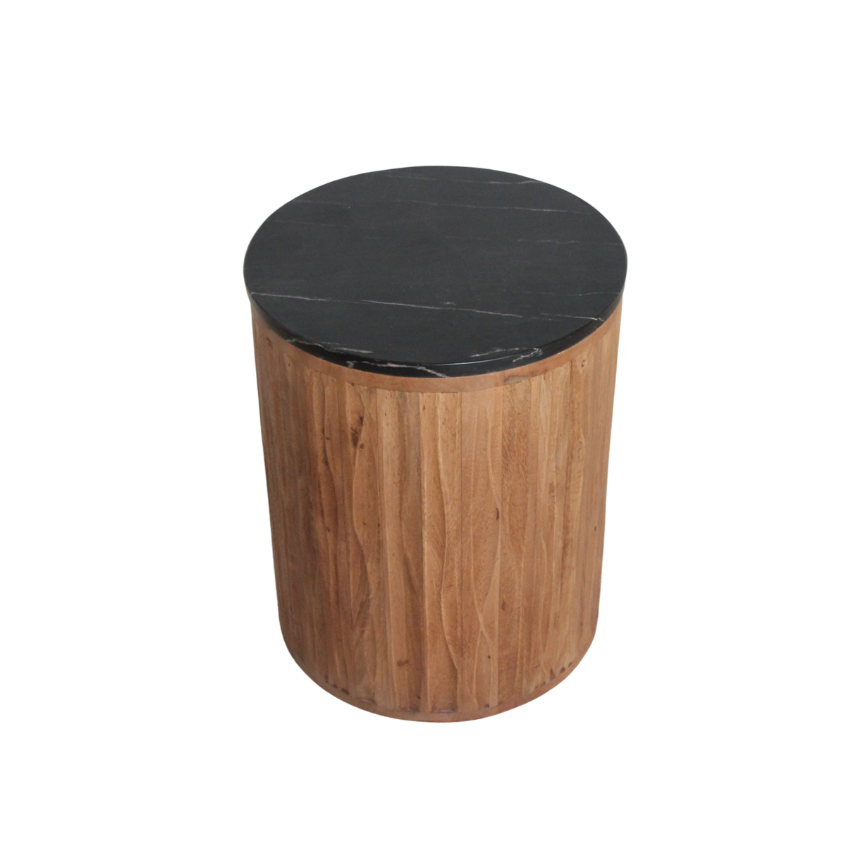 Raw Materials Langkawi Beistelltisch Marmor Schwarz 40x40x50 cm