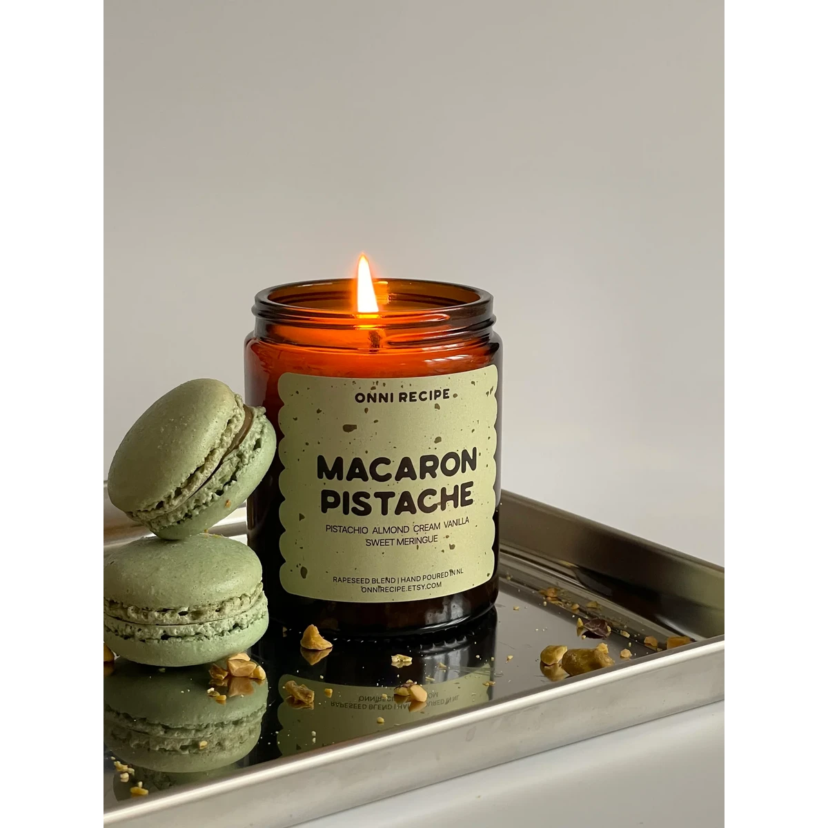 ONNI RECIPE Macaron Pistazie Rapskerze Vegan 170ml