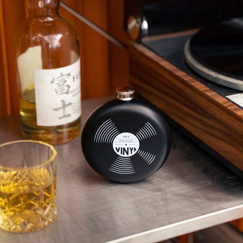 Record Hip Flask Kikkerland Bild 1