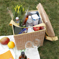 Wicker Picnic Cooler Seat Kikkerland Bild 1