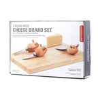 Cheese Board And 3 Mouse Knives Kikkerland Bild 3