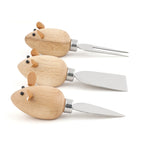 Cheese Knives Mice Set Of 3 Kikkerland Bild 2