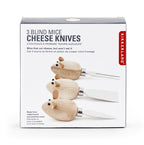 Cheese Knives Mice Set Of 3 Kikkerland Bild 3