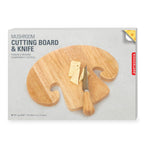 Mushroom Cutting Board & Knife Kikkerland Bild 3