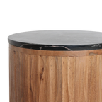 Raw Materials Langkawi Beistelltisch Marmor Schwarz 40x40x50 cm