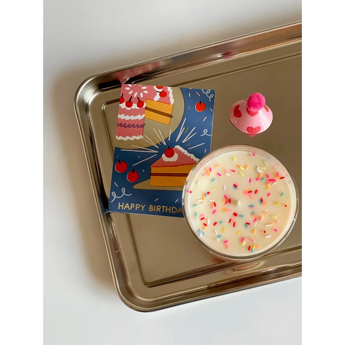 ONNI RECIPE Geburtstag Duftkerze Rapswachs 300ml – Kuchenduft