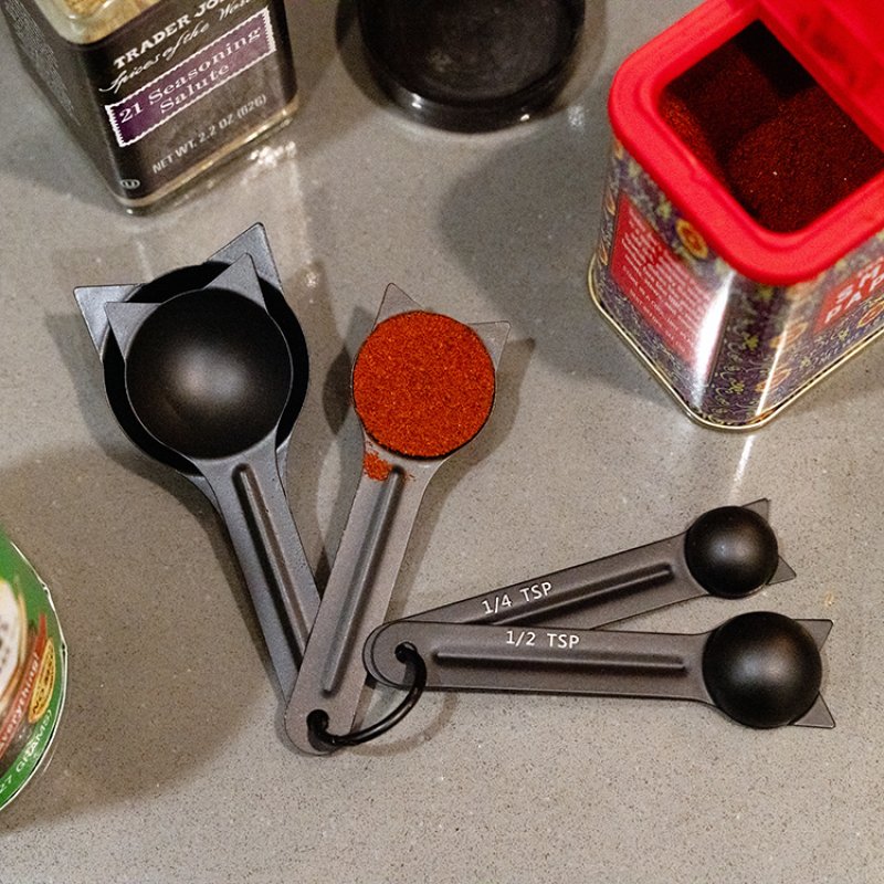 Cat Measuring Spoons Kikkerland Bild 1