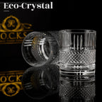 ROCKS™ Eco Crystal Reserve – Whiskeygläser aus emissionsfreiem Kristall in Goldfolien-Box