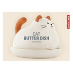 Cat Butter Dish Kikkerland Bild 3