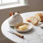 Cat Butter Dish Kikkerland Bild 1