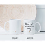 Spruchtasse „Glück ist …“ – Geschenk-Tasse in Varianten für Schwester, Bruder, Sohn, Tante (330 ml, beidseitig bedruckt)