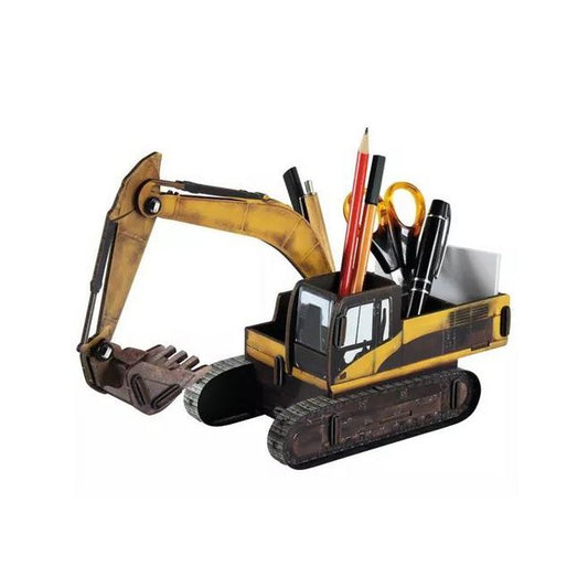 Werkhaus Bagger – Stiftebox & Schreibtisch-Organizer mit beweglicher Schaufel