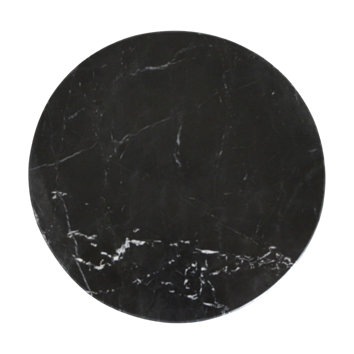 Raw Materials Lampung Beistelltisch Marmor Schwarz 40x40cm Design