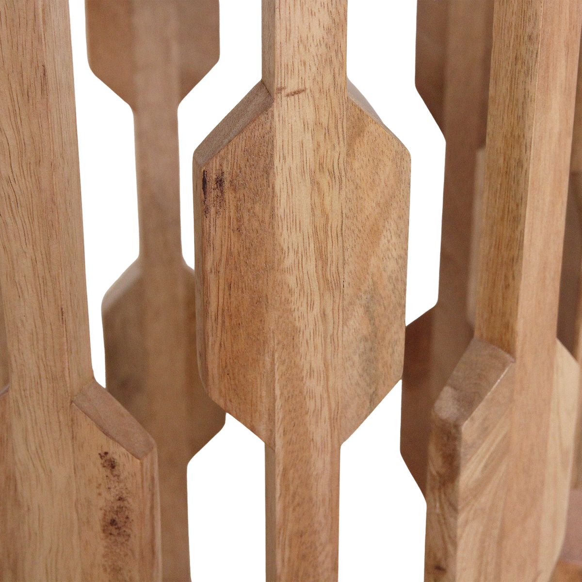 Raw Materials Aceh Beistelltisch Marmor weiß & Mangoholz 40x40x50 cm