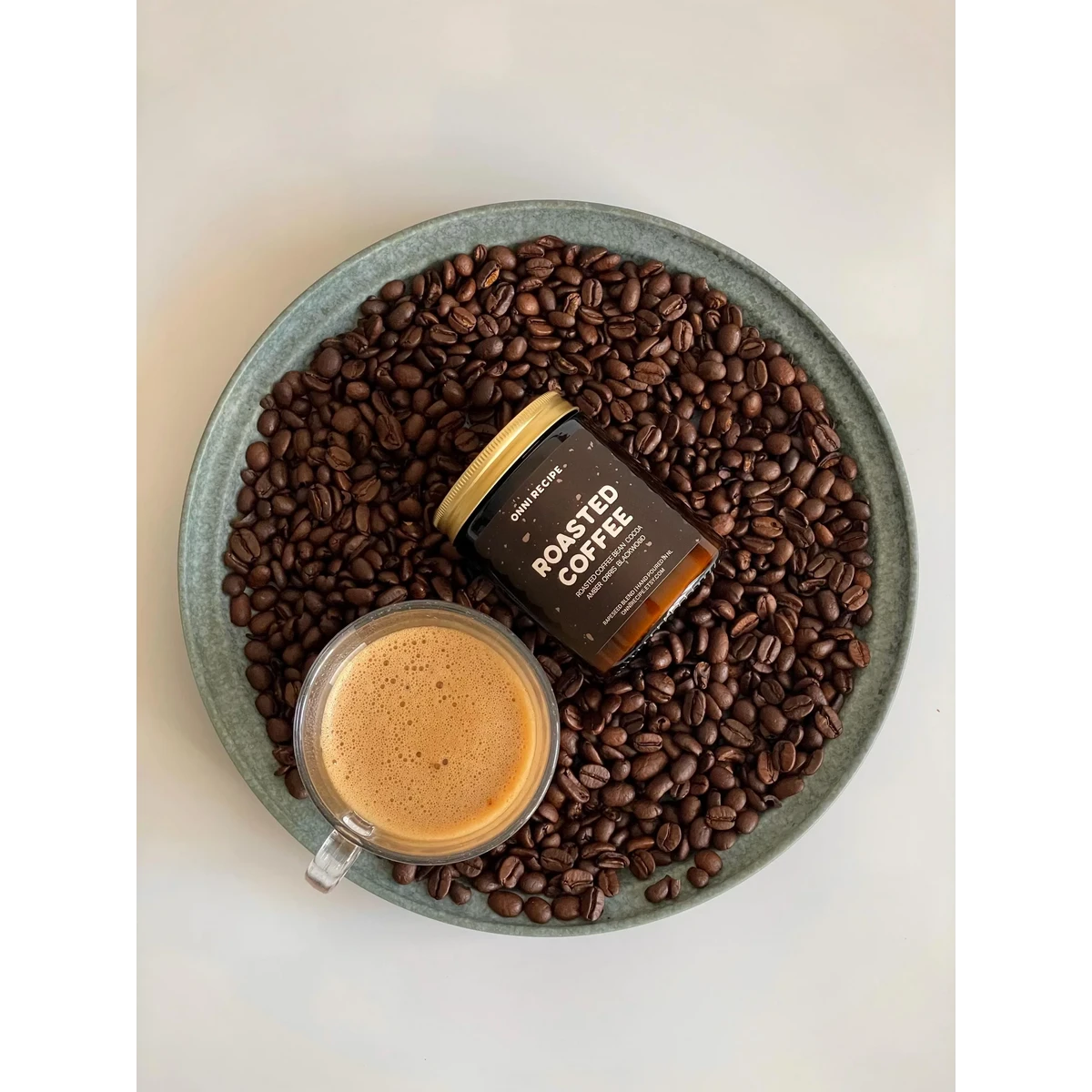 ONNI RECIPE Röstkaffee Rapskerze – Vegane Duftkerze mit Kaffeearoma
