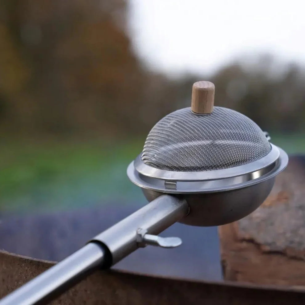 Huckleberry Popcorn Maker – Popcorn am Lagerfeuer | Edelstahl  | Kikkerland