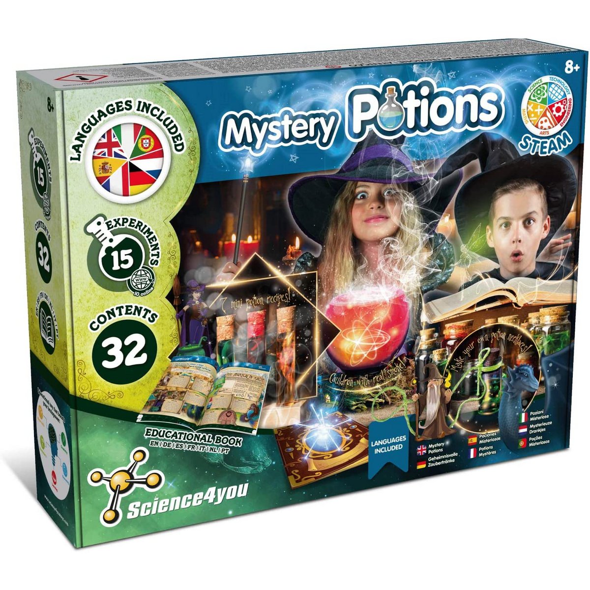 Science4you Mystery Potions Zauberkasten – STEM Experimentierset