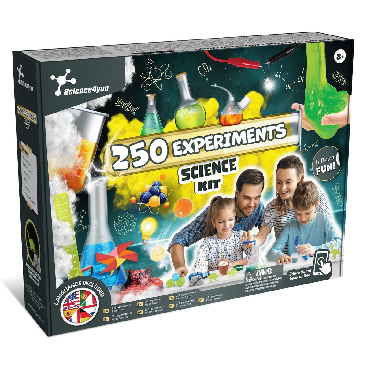 Science4you Experimentierkasten 250 Experimente - Großes Wissenscha...