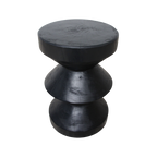 Raw Materials Forma Beistelltisch Rizo Black - Teakholz Seitentisch