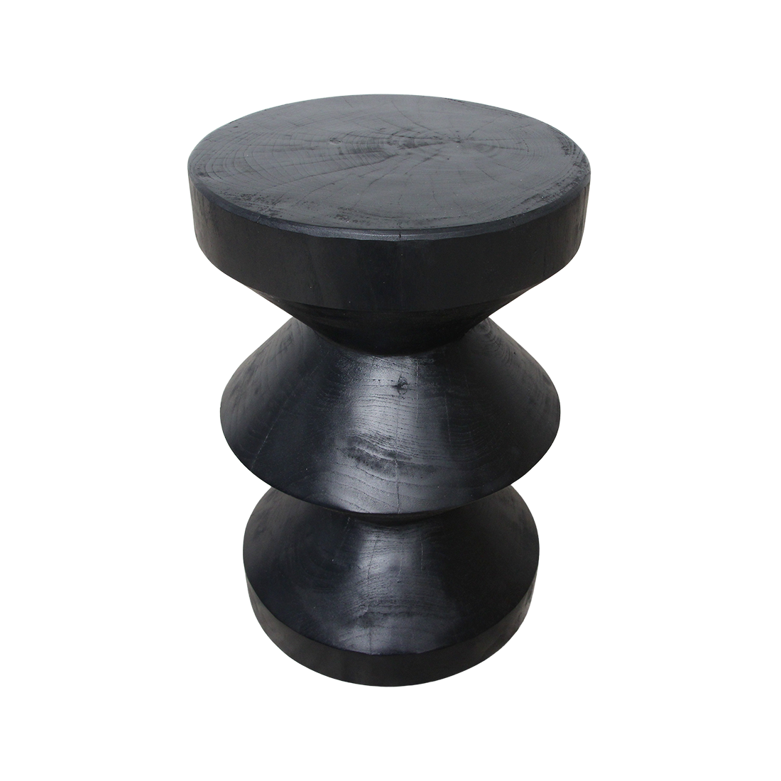 Raw Materials Forma Beistelltisch Rizo Black - Teakholz Seitentisch