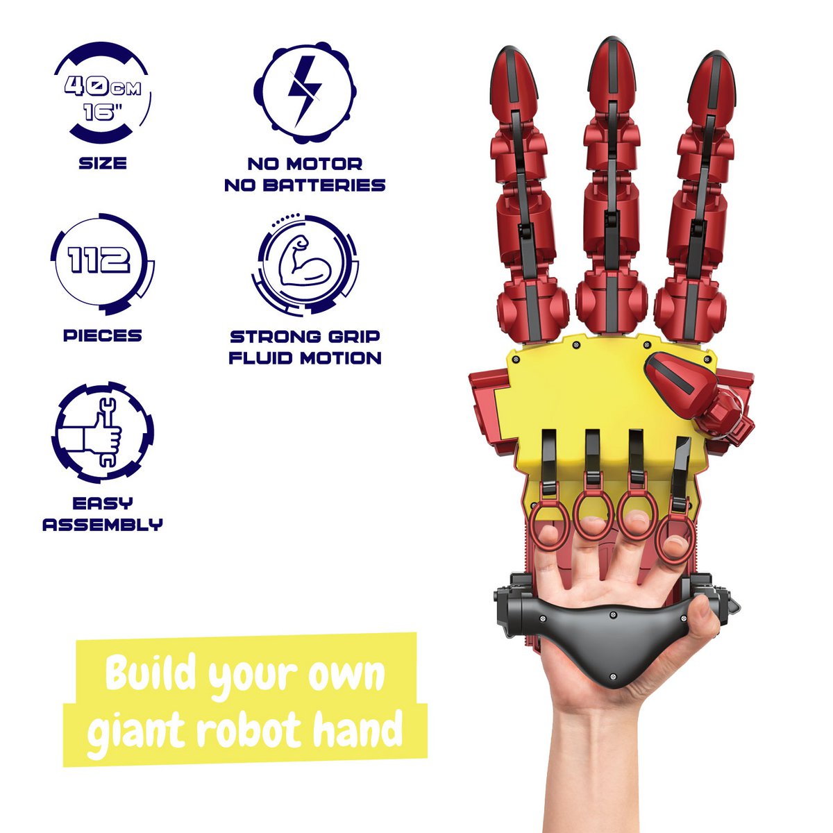 Science4You Riesige Roboterhand - Mechanischer Exoskelett Bausatz (...